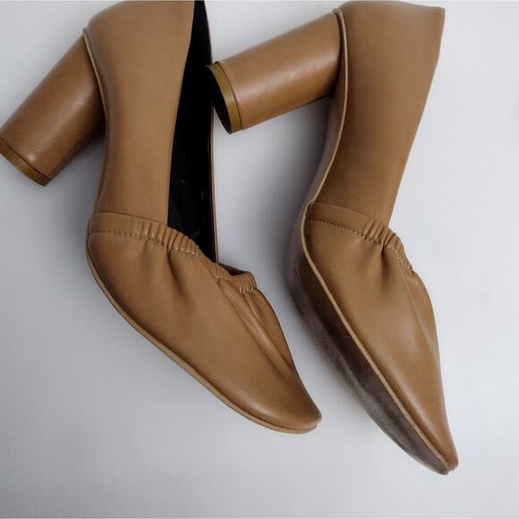 Dress heels sz 9.5M Brown Leather - Picture 5 of 11